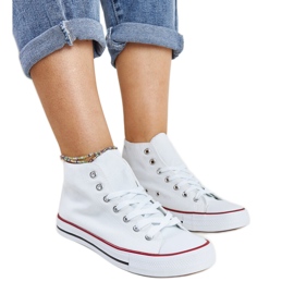 Hvide high-top Eliska sneakers