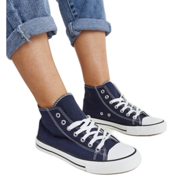 Marineblå Eliska high-top sneakers