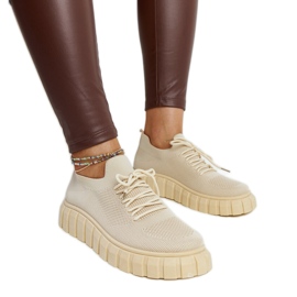 Lysbeige Jitka sportssneakers