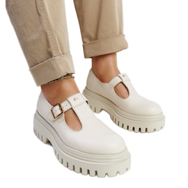 Karino beige lædersko