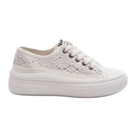 Blonde damesneakers Lee Cooper LCW-23-44-1617 Hvid