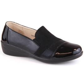News Komfortable slip-on sko til kvinder, sort Unisoft