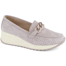 Damesko Filippo DP6212 i beige læder, ruskind