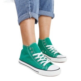 Grønne Eliska high-top sneakers