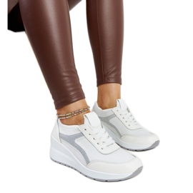 Hvide Hermina wedge sneakers