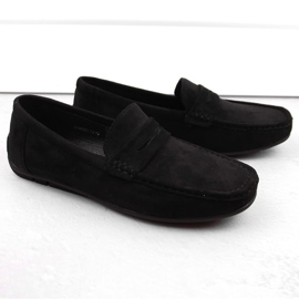 News Ruskindssko, slip-on mokkasiner til mænd, sort Unisoft 7710