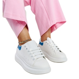 Fatimah hvide øko-læder sneakers