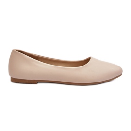 Dame Eco Læder Ballerinaer Beige Tindomiel