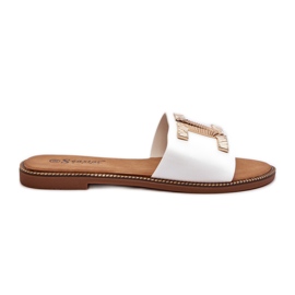 Seastar Dameflip-flops med dekoration, hvid Ollavia