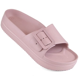 Big Star W INT1969A platform flip-flops, pink lyserød
