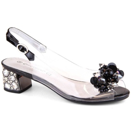 Gennemsigtige Potocki W WOL226 sorte sandaler