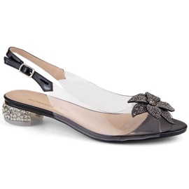Gennemsigtige S.Barski W OLI248A sorte sandaler