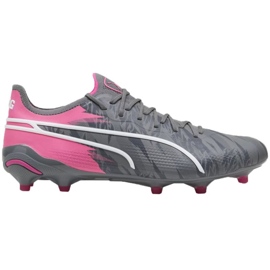 Puma King Ultimate Rush FG/AG 107824 01 fodboldsko grå