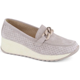 Filippo W PAW507A beige ruskindssko i læder