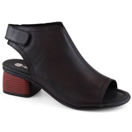 Rieker Læder komfortable sandaler Remonte W RKR654 sort