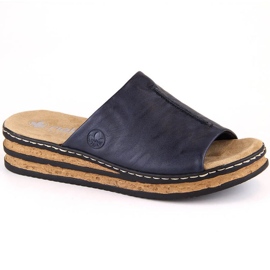 Komfortable Rieker W RKR670 flip-flops, marineblå