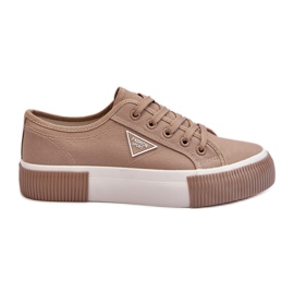 Beige Enalae Lave Sneakers til kvinder