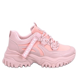 Bains Pink wedge sneakers lyserød
