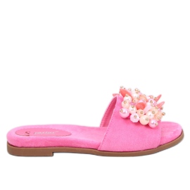 Seastar Lumsen Fuchsia flip-flops med farverige sten lyserød