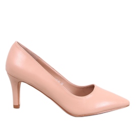 Greave Nude pumps med lav hæl beige