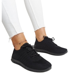 Mairago sneakers i sort stof