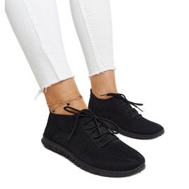 Zahira sneakers i sort stof