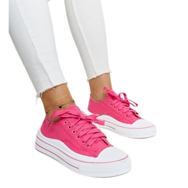 Mørke lyserøde Anbarin platform sneakers