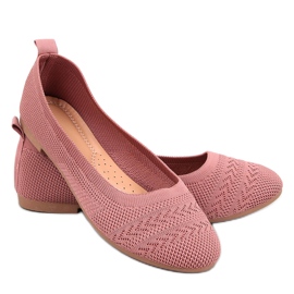 Newey Pink strikkede balletflader lyserød