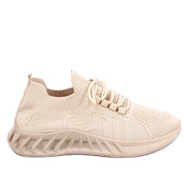 Neam Beige strømpe sportssko