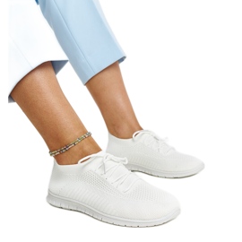 Zahira sneakers i hvidt stof