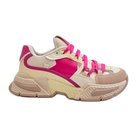 Damesneakers med tyk sål Fuchsia Peonema lyserød