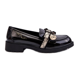 Patent Dame Brogues Moccasins S.Barski HY330A Sort