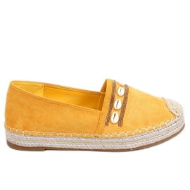Ocean Yellow shell espadriller gul