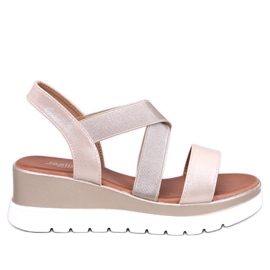 Caden Gold kilesandaler gylden