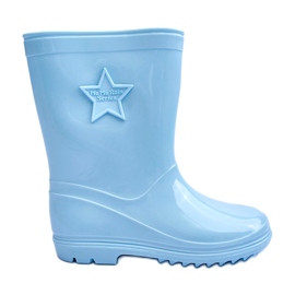 Børns gummi galoshes lyseblå