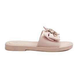 Flip-flops til kvinder med sløjfe Beige Arsicada