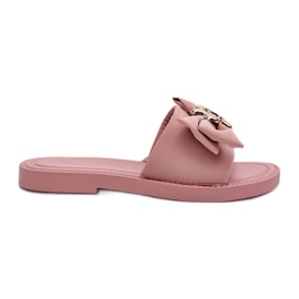 Kvindeflip-flops med sløjfe, Pink Arsicada lyserød