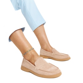 Beige ruskindssko fra Rumay