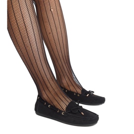 Sorte ruskind loafers fra Aneesa