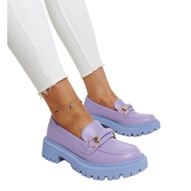 Lilla loafers med Lasima spænde violet
