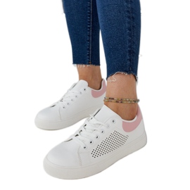 Hvide gennembrudte Semhar sneakers