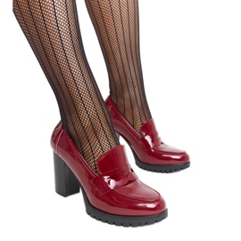 Røde patent pumps med høj hæl Licoletta