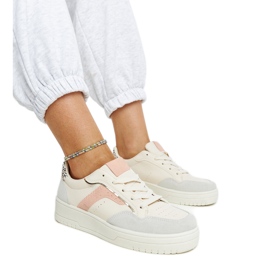 Hvide Walda platform sneakers beige