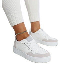 Hvide og grå Walda platform sneakers