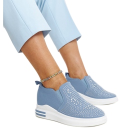 Blå Fossacesia wedge sneakers