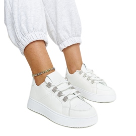Hvide sneakers med tyk Walida-sål