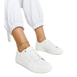 Hvide øko-læder sneakers fra Furat