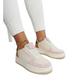 Flerfarvede sneakers på Cvita platformen flerfarvet
