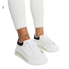 Hvide sneakers med høj sål Zrina