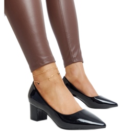Sort patent Ognjenka højhælede pumps